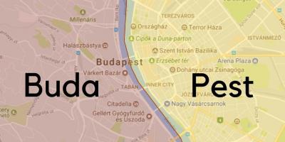 Buda, ungaria hartă