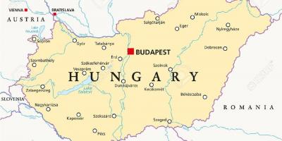 Budapesta, locație, hartă a lumii