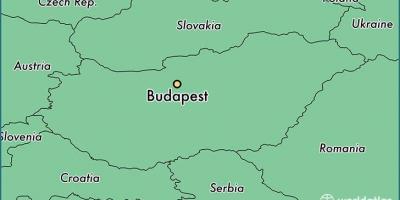 Harta budapestei și în țările din jur