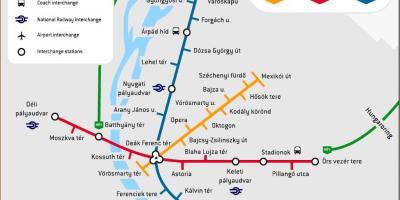 Harta metrou din budapesta ungaria