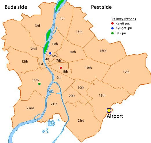 budapesta 8-lea arondisment hartă
