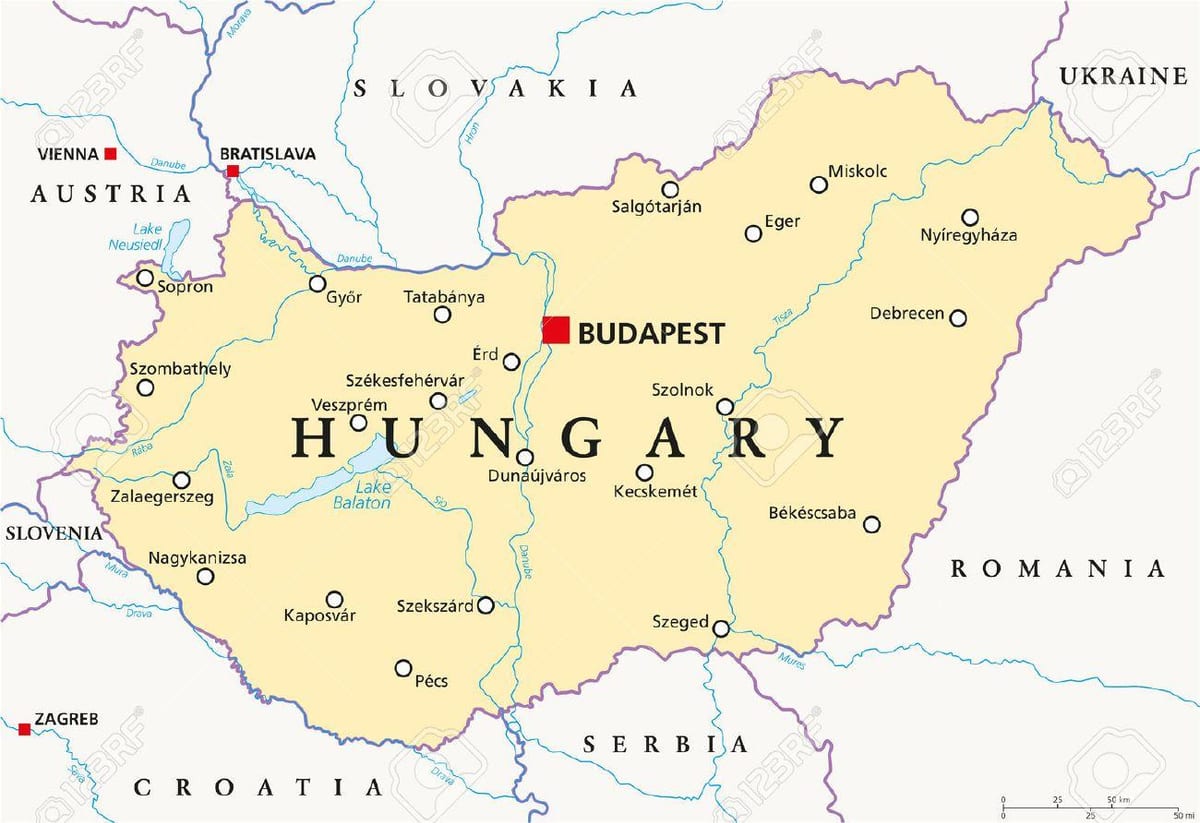 budapesta, locație, hartă a lumii