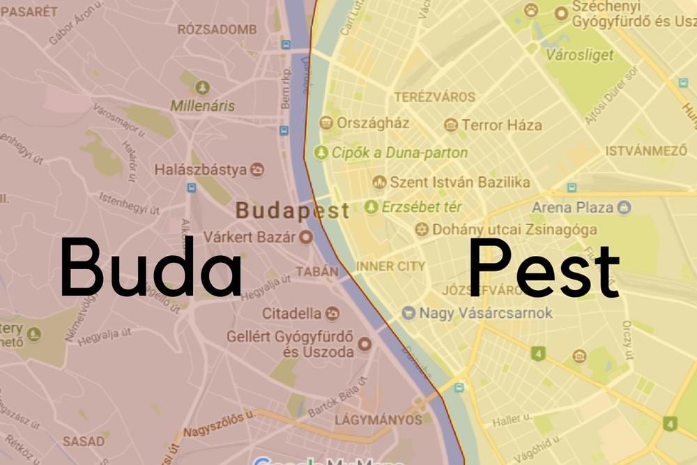 budapesta cartiere hartă