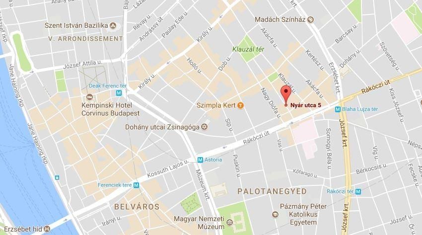 harta budapesta red light district