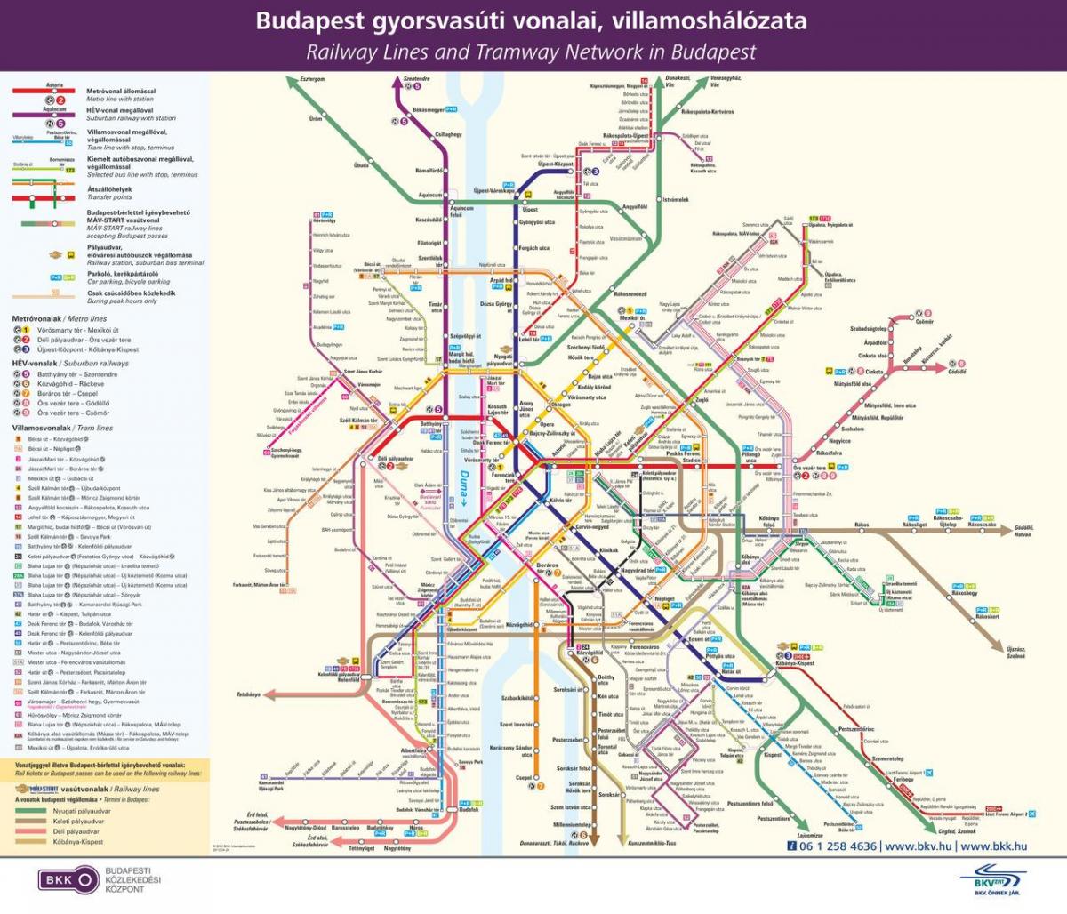 budapesta transport public hartă