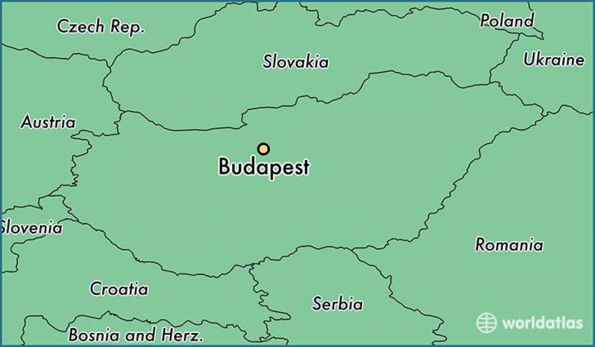 harta budapestei și în țările din jur