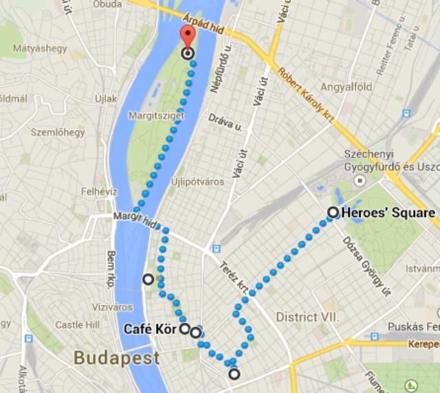 harta de piața eroilor din budapesta
