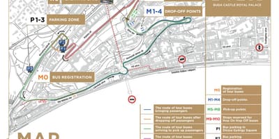 Districtul castelului din budapesta hartă