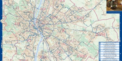 Budapesta noaptea de autobuz hartă