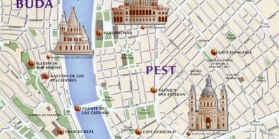 Budapesta repere hartă