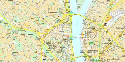 Harta budapesta și împrejurimi