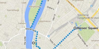Harta de piața eroilor din budapesta